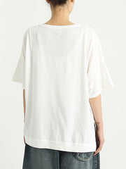 Cotton Women Short Sleeve Casual Loose T Shirt