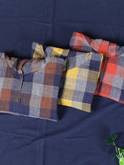 Loose Stitching Drawstring Cotton Linen Hooded Blouse Shirt