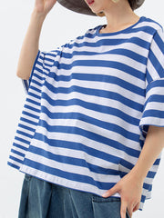 Cotton Striped Casual T-Shirt