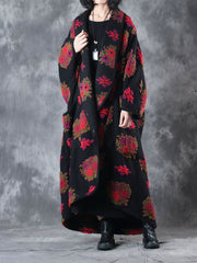 Winter Retro Long Sleeve Woolen Overcoat